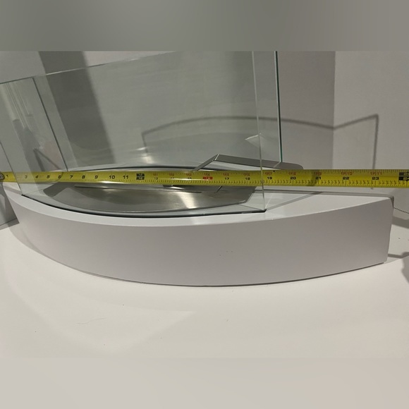 Sharper image Tabletop fireplace. White - Picture 5 of 7